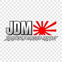 japans binnenlandse markt jdm stickerontwerp vector