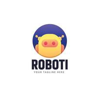 robot logo sjabloon vector