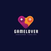 game lover logo sjabloonontwerp vector