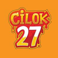 het logo voor typisch Indonesisch eten luidt ''cilok''