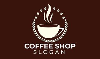 koffie dop logo. koffie pictogram ontwerp. koffiemok ontwerp. vector