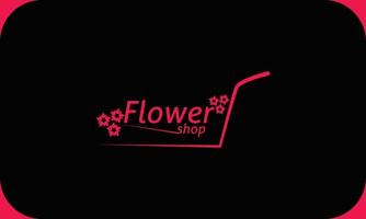 bloem logo ontwerp. bloemenwinkel icoon. vector