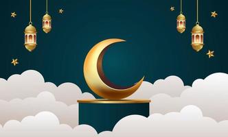 ramadan kareem banner achtergrondontwerp illustratie vector