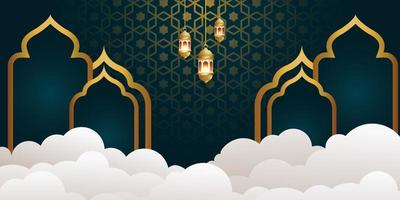 ramadan kareem banner achtergrondontwerp illustratie vector