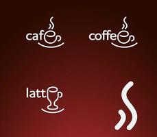logo's voor koffiebedrijven vector