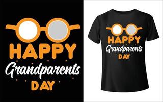 gelukkig grootouders dag t-shirt ontwerp, grootouders vector