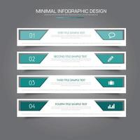 zakelijke infographic sjabloon met pictogram, vectorontwerpillustratie vector