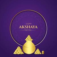 happy akshaya tritiya festival social media post vector