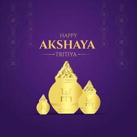 happy akshaya tritiya festival social media post vector