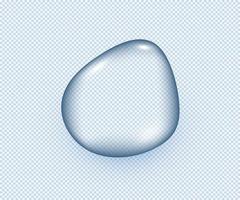 druppel water 3D-realistische stijl vector