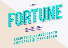 vector fortuin lettertype trend typografie