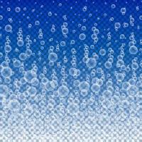 vector water met bubbels op transparante achtergrond.