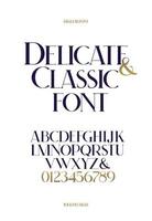 vector koninklijk klassiek lettertype voor bruiloft, wenskaart