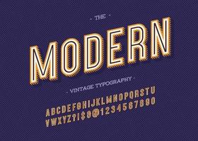 moderne vintage typografie vector