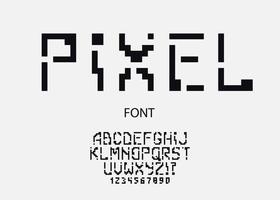 vector pixel lettertype moderne typografie