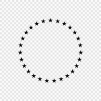 sterren in cirkel icoon vector