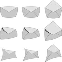 e-mail bericht envelop icoon vector