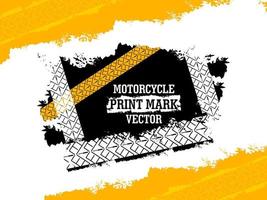 motorband print merk met grunge vector