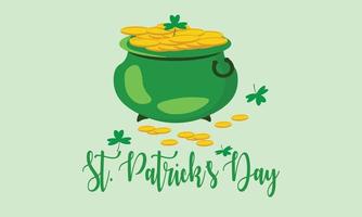 st. patricks dag achtergrond geld vector