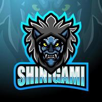 shinigami esport logo mascotte ontwerp vector