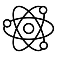 natuurkunde symbool vector lijn icoon, school en onderwijs icoon