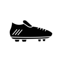 voetbalschoenen pictogram vector. sporten, voetbal. solide pictogramstijl. eenvoudig ontwerp bewerkbaar. ontwerp eenvoudige illustratie vector