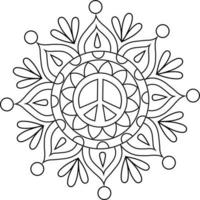 mandala kleurplaten vector