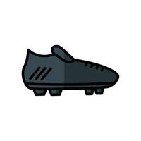 voetbalschoenen pictogram vector. geschikt voor voetbalsymbool, sport. gevulde lijn pictogramstijl. eenvoudig ontwerp bewerkbaar. ontwerp eenvoudige illustratie vector