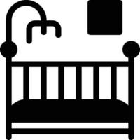 babybed vectorillustratie op een background.premium kwaliteit symbolen.vector pictogrammen voor concept en grafisch ontwerp. vector