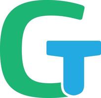 letter gt-logo vector