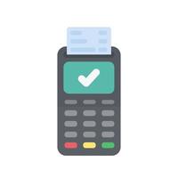 creditcard-veegmachine voor online betaling vector