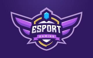 esports-logosjabloon voor gamingteam of toernooi vector