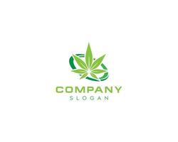 cannabis groen blad, hennepblad logo ontwerp, cbd blad vector logo ontwerp