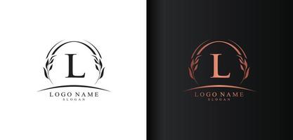 abstract letter l logo ontwerp, luxe stijl letter logo, tekst l pictogram vector ontwerp