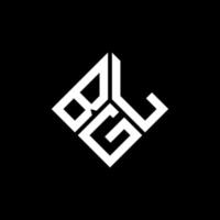 bgl brief logo ontwerp op zwarte achtergrond. bgl creatieve initialen brief logo concept. bgl brief ontwerp. vector