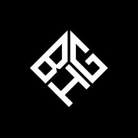 bhg brief logo ontwerp op zwarte achtergrond. bhg creatieve initialen brief logo concept. bhg-briefontwerp. vector