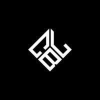 CBL brief logo ontwerp op zwarte achtergrond. cbl creatieve initialen brief logo concept. cbl brief ontwerp. vector