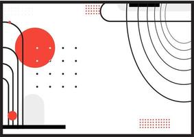 vectorillustratie van minimaal geometrisch patroon vector