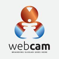 logo voor digitale webcameratechnologie vector