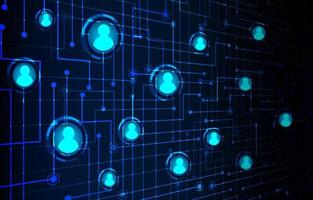 cyber circuit toekomstige technologie concept achtergrond vector