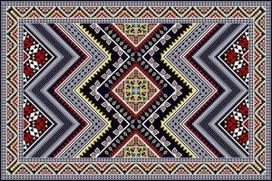 ikat etnische naadloze patroon ontwerp abstracte geometrische Azteekse stof tapijt ornament chevron textiel decoratie behang. tribal turkije afrikaanse indische amerikaanse traditionele borduurvector vector