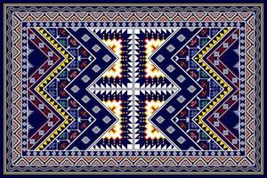 geometrisch abstract etnisch patroonontwerp. Azteekse stof tapijt mandala ornamenten textiel decoraties behang. tribal boho inheemse etnische turkije traditionele borduurwerk vector background