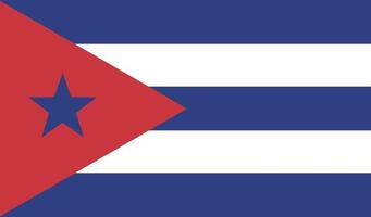 vlag van Cubaans. vector illustratie