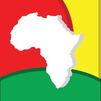 zwarte geschiedenis dag pictogram vector, Afrikaanse vlag sjabloon, achtergrond poster vector