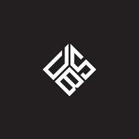 DB brief logo ontwerp op zwarte achtergrond. dbs creatieve initialen brief logo concept. dbs-briefontwerp. vector