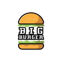 hamburger eten logo vector achtergrondontwerp, gemaakt van brood, groenten en vlees. geschikt voor bedrijven, zeefdruk, stickers, banners, flayers