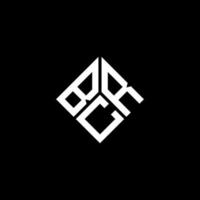 bcr brief logo ontwerp op zwarte achtergrond. bcr creatieve initialen brief logo concept. bcr brief ontwerp. vector