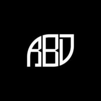 rbd brief logo ontwerp op zwarte achtergrond. rbd creatieve initialen brief logo concept. rbd-briefontwerp. vector