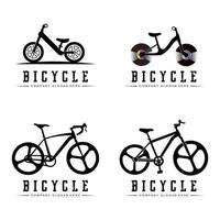 fiets logo pictogram vector, voertuig voor sport, racen, casual, downhill, retro sjabloon vector