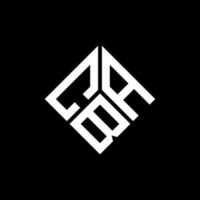 CBA brief logo ontwerp op zwarte achtergrond. cba creatieve initialen brief logo concept. cba-briefontwerp. vector
